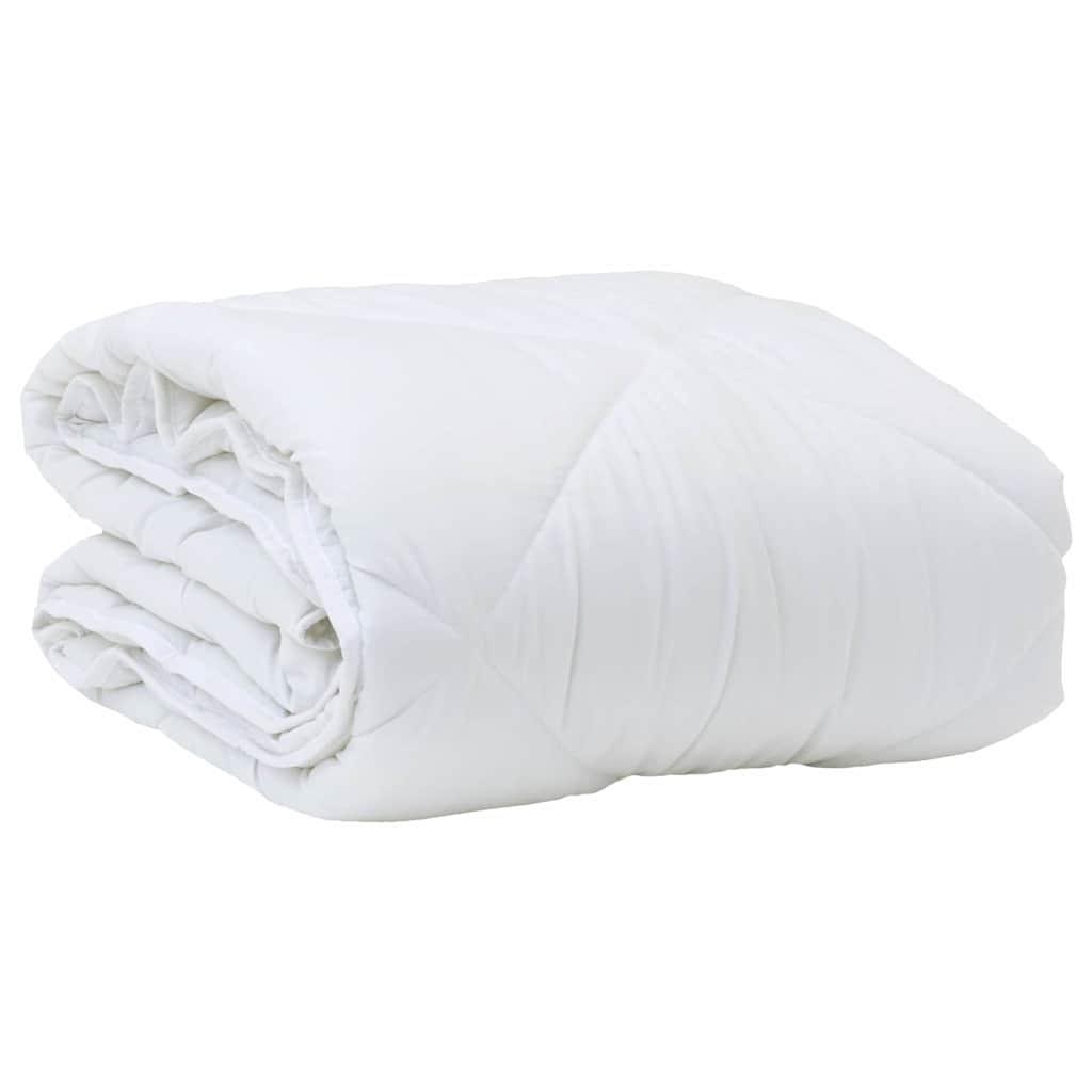 Vidaxl Gemütliche Steppbettdecke 135x200 cm - Weiß - bis zu 45% sparen!