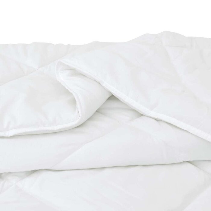 Vidaxl Gemütliche Steppbettdecke 135x200 cm - Weiß - bis zu 45% sparen!