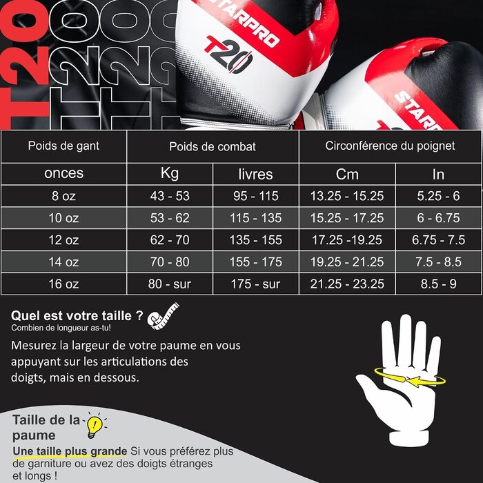 T20 Boxhandschuhe für Training - Schwarz - bis zu 28% Rabatt