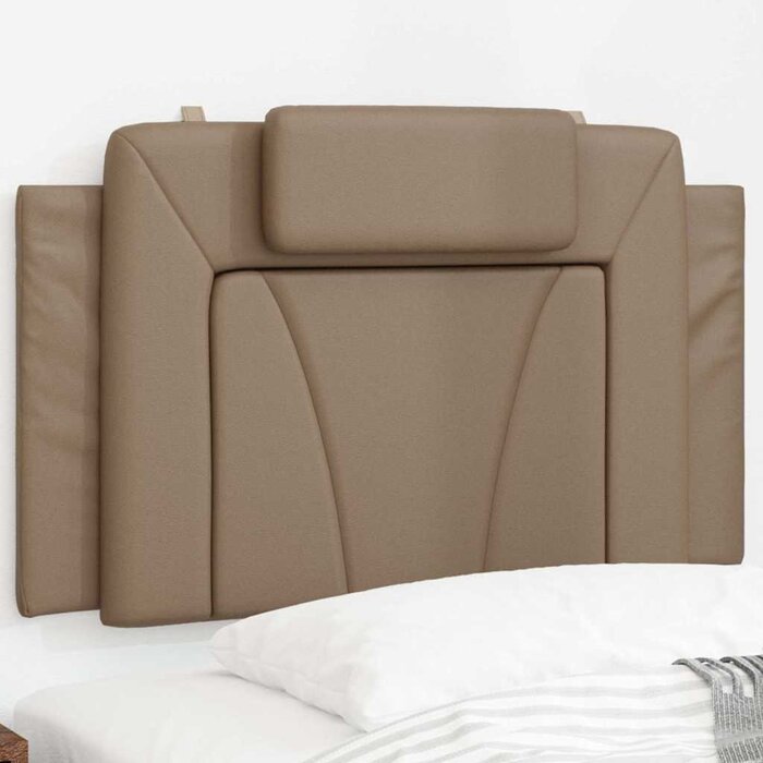 Vidaxl Gepolstertes Kopfkissen für 90 cm Betten, Cappuccino - bis zu 32% reduziert