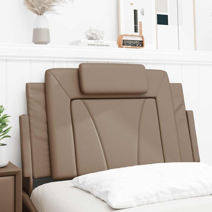 Vidaxl Gepolstertes Kopfkissen für 90 cm Betten, Cappuccino - bis zu 32% reduziert
