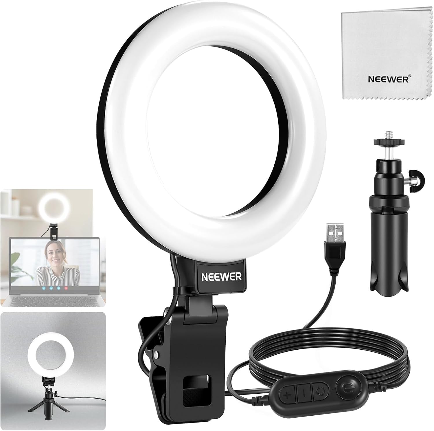 5 Zoll LED-Ringlicht für Videokonferenzen - Bis zu 31% Rabatt