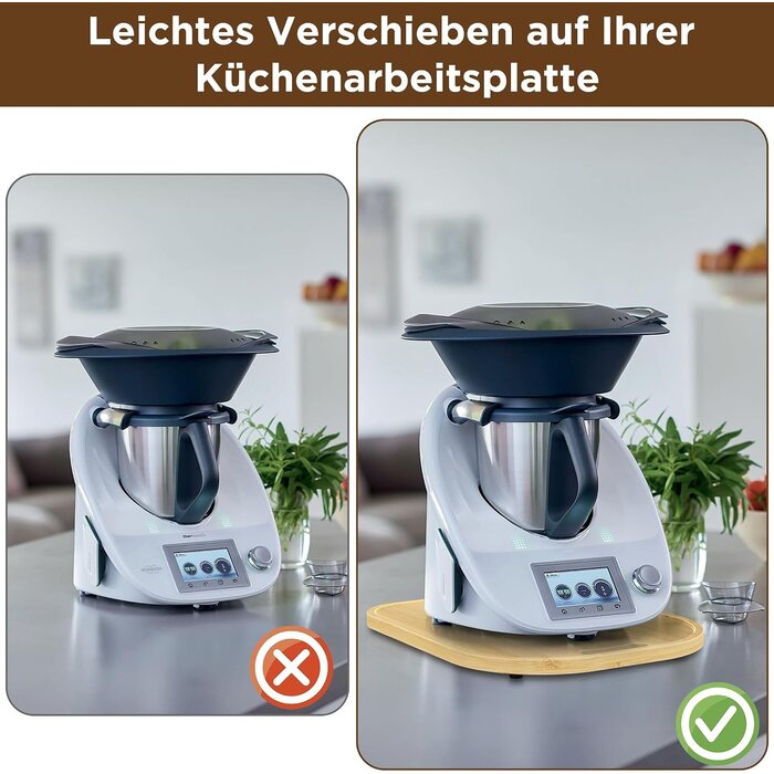 Gleitbrett für Thermomix TM5 & TM6 - Holzoptik - bis zu 26% Rabatt