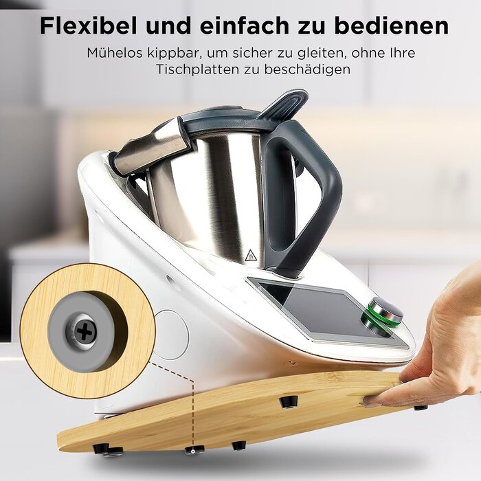 Gleitbrett für Thermomix TM5 & TM6 - Holzoptik - bis zu 26% Rabatt