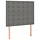 2er Set Kopfteil für Bett 80x78/88cm Stoff Dunkelgrau - bis zu 30% sparen