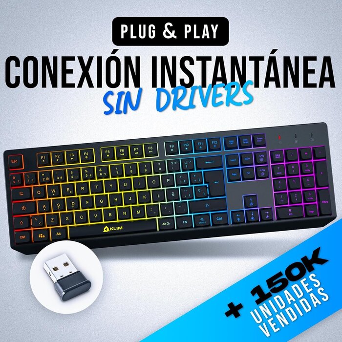 Kabellose Gaming-Tastatur mit RGB - Spanisches Layout - Bis zu 34% Rabatt