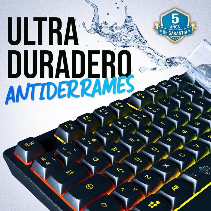 Kabellose Gaming-Tastatur mit RGB - Spanisches Layout - Bis zu 34% Rabatt
