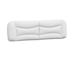 Vidaxl Luxuriöses Kopfkissen für Bett Hvar, 193 cm, Weiß - bis zu 48% günstiger