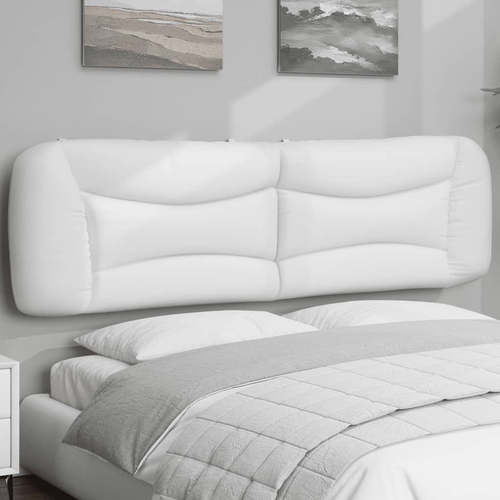 Vidaxl Luxuriöses Kopfkissen für Bett Hvar, 193 cm, Weiß - bis zu 48% günstiger
