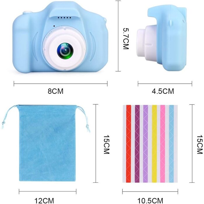 Digitale Kinderkamera 1080p mit 32GB - Blau - bis zu 37% Rabatt
