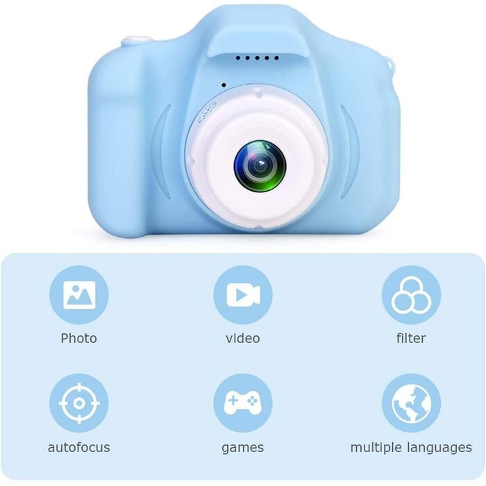 Digitale Kinderkamera 1080p mit 32GB - Blau - bis zu 37% Rabatt