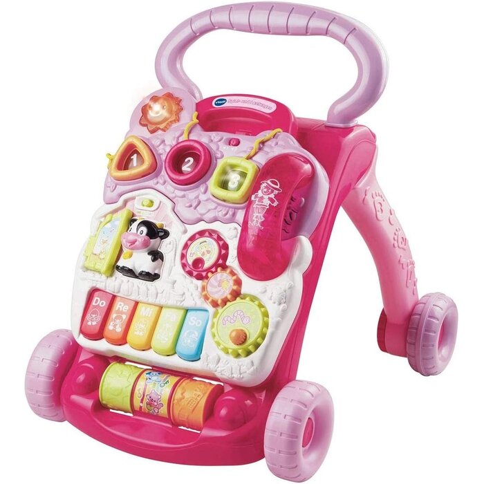 Vtech Interaktiver Lauflernwagen in Rosa - Mit Licht & Musik - Bis zu 39% Rabatt