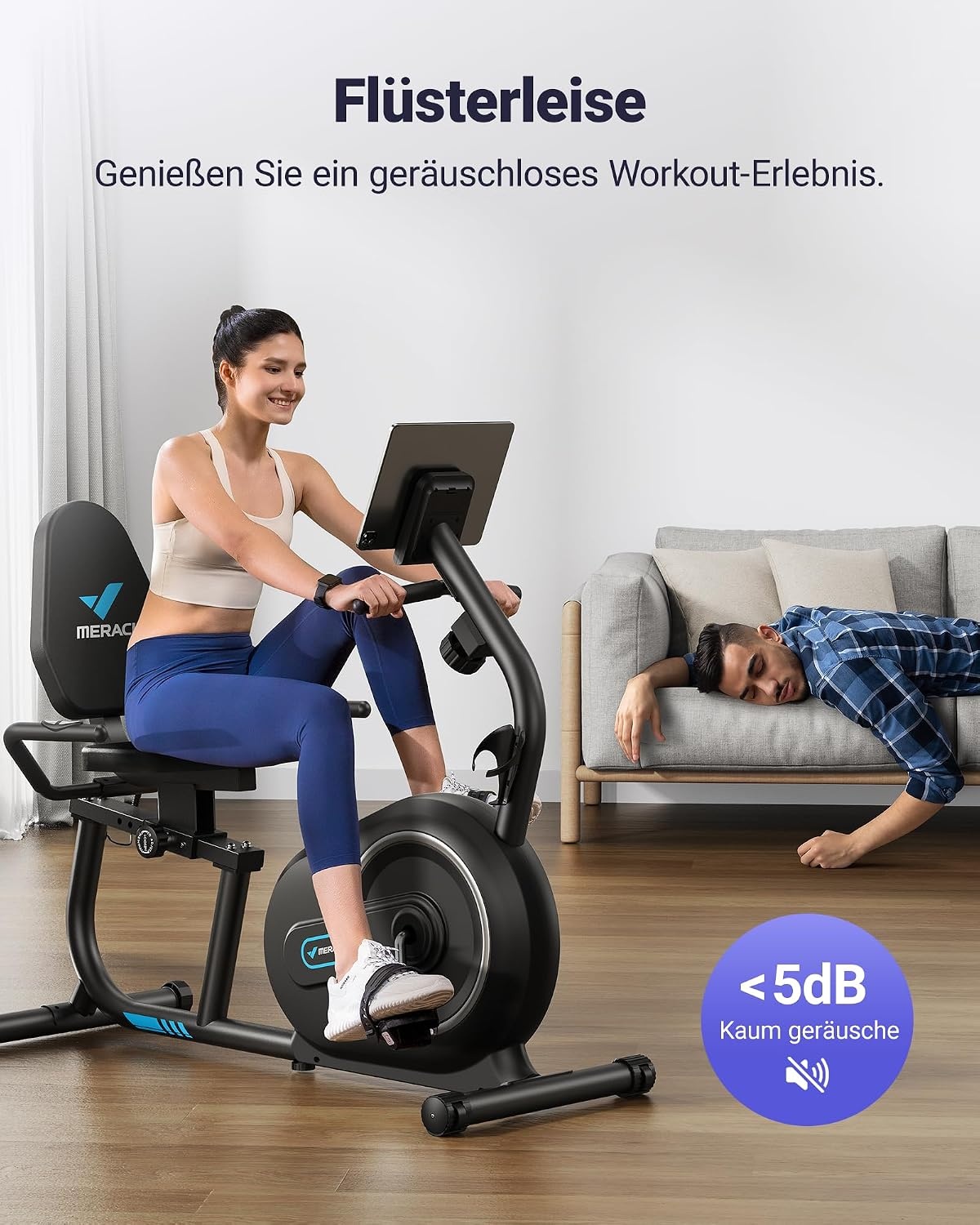 Liegeergometer für Zuhause - Fitnessbike mit App-Anbindung, bis zu 42% sparen