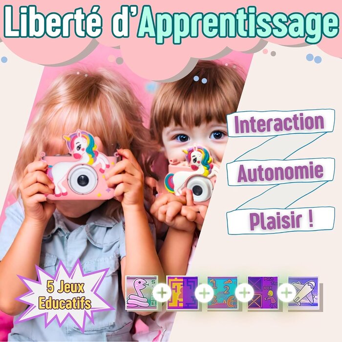 Digitale Kinderkamera Einhorn-Design mit 40MP - bis zu 38% Rabatt