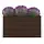 Hochbeet 100x100x45 cm aus verzinktem Stahl, braun - bis zu 39% Rabatt