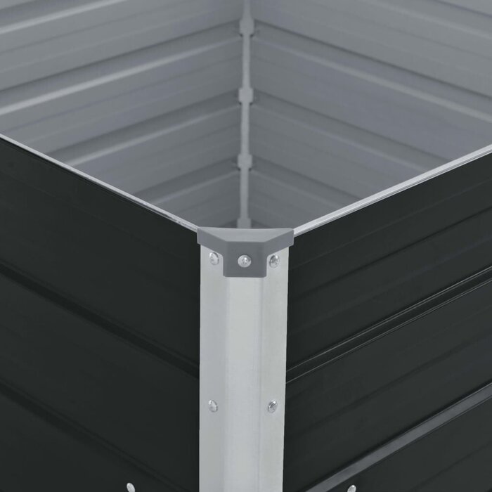 Vidaxl Hochbeet 100x100x45 cm aus verzinktem Stahl, braun - bis zu 39% Rabatt