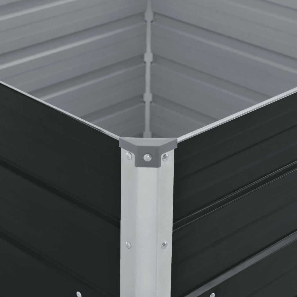 Vidaxl Hochbeet 100x100x45 cm aus verzinktem Stahl, braun - bis zu 39% Rabatt