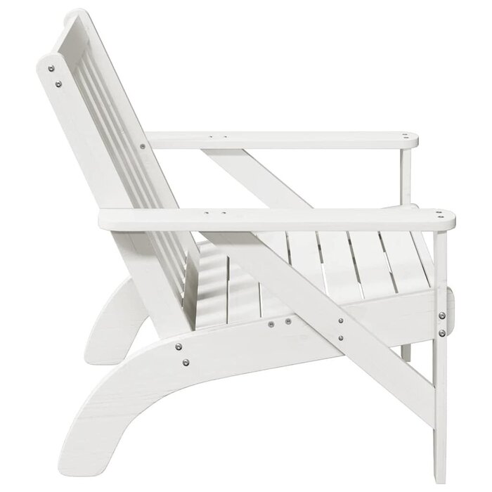 Vidaxl Adirondack Gartenstuhl Kiefernholz Weiß - Jetzt bis zu 41% sparen
