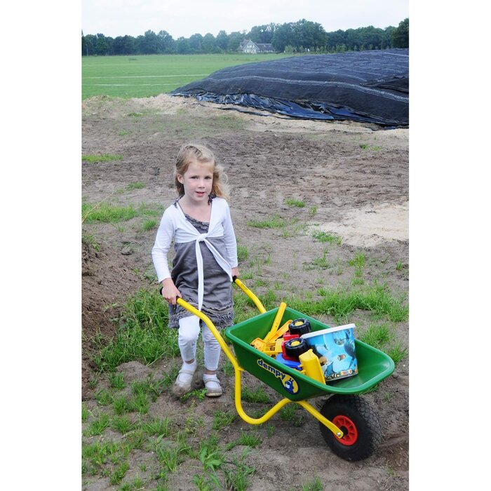 Kinder-Garten-Schubkarre, Metall/Kunststoff, grün - bis zu 40% Rabatt