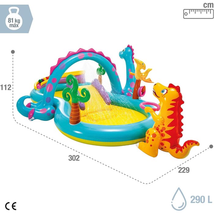 Dinoland Wasserspielzentrum mit Rutsche - bis zu 40% günstiger