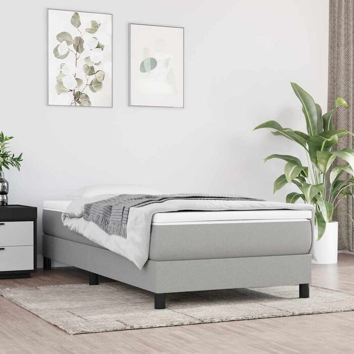 Vidaxl Taschenfederkernmatratze 80x200cm, mittelfest, Hellgrau - bis zu 30% sparen