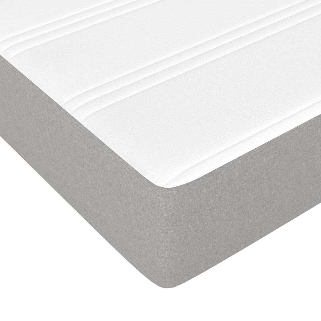 Vidaxl Taschenfederkernmatratze 80x200cm, mittelfest, Hellgrau - bis zu 30% sparen