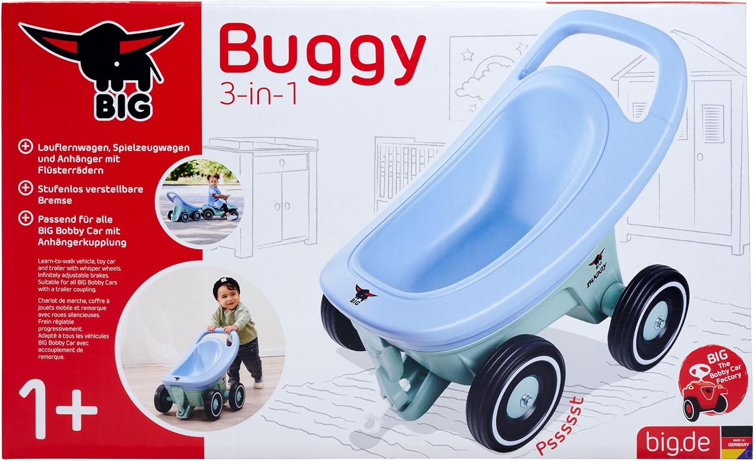 3-in-1 Lauflernwagen mit Anhängerfunktion - bis zu 40% sparen!
