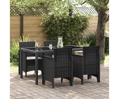 Vidaxl 4er-Set Gartenstühle Rattan-Optik Anthrazit - bis zu 41% Rabatt