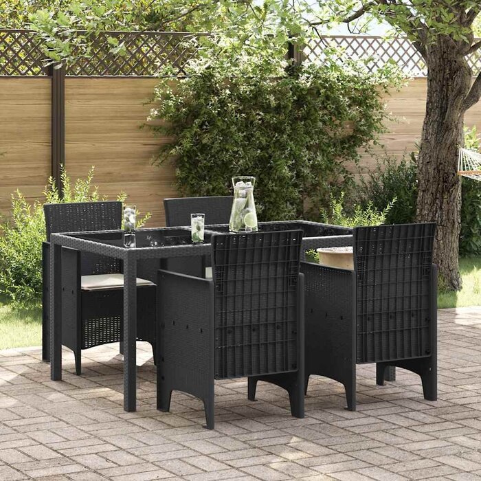 Vidaxl 4er-Set Gartenstühle Rattan-Optik Anthrazit - bis zu 41% Rabatt