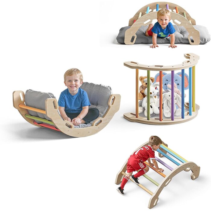 Kletterbogen für Kinder - Regenbogen-Design - bis zu 34% Rabatt