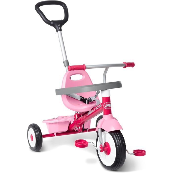 3-in-1 Dreirad Rosa - Mitwachsendes Kinderfahrrad bis zu 39% günstiger