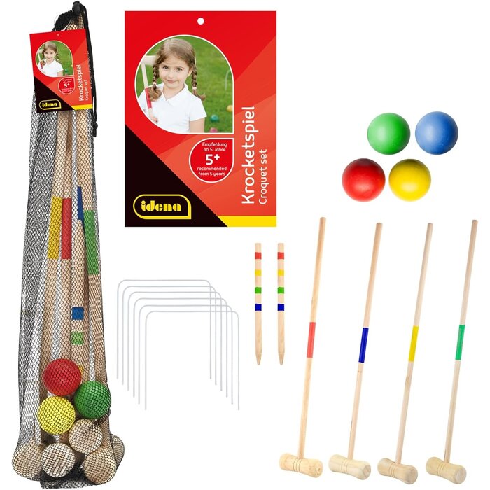 Krocket-Set für Kinder - Outdoor-Spielspaß aus Holz bis zu 32% günstiger