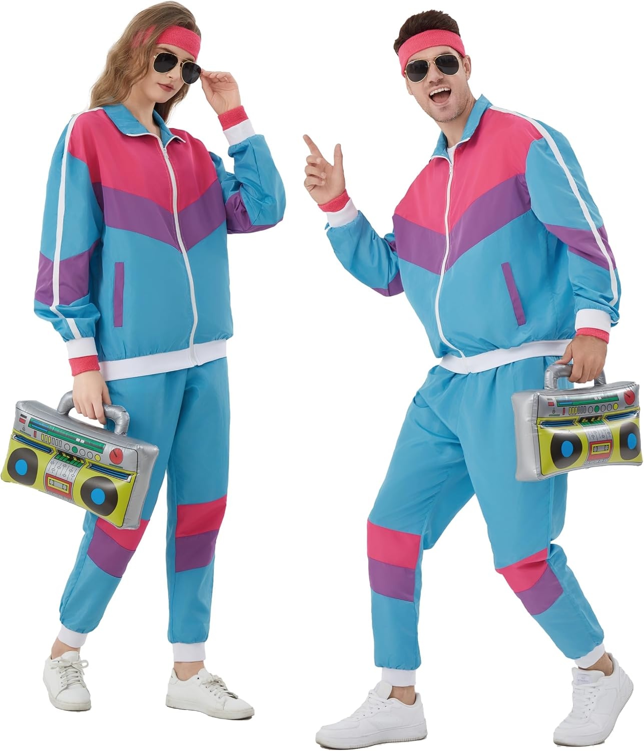 Retro Trainingsanzug 80er/90er Jahre für Motto-Partys - bis zu 38% Rabatt