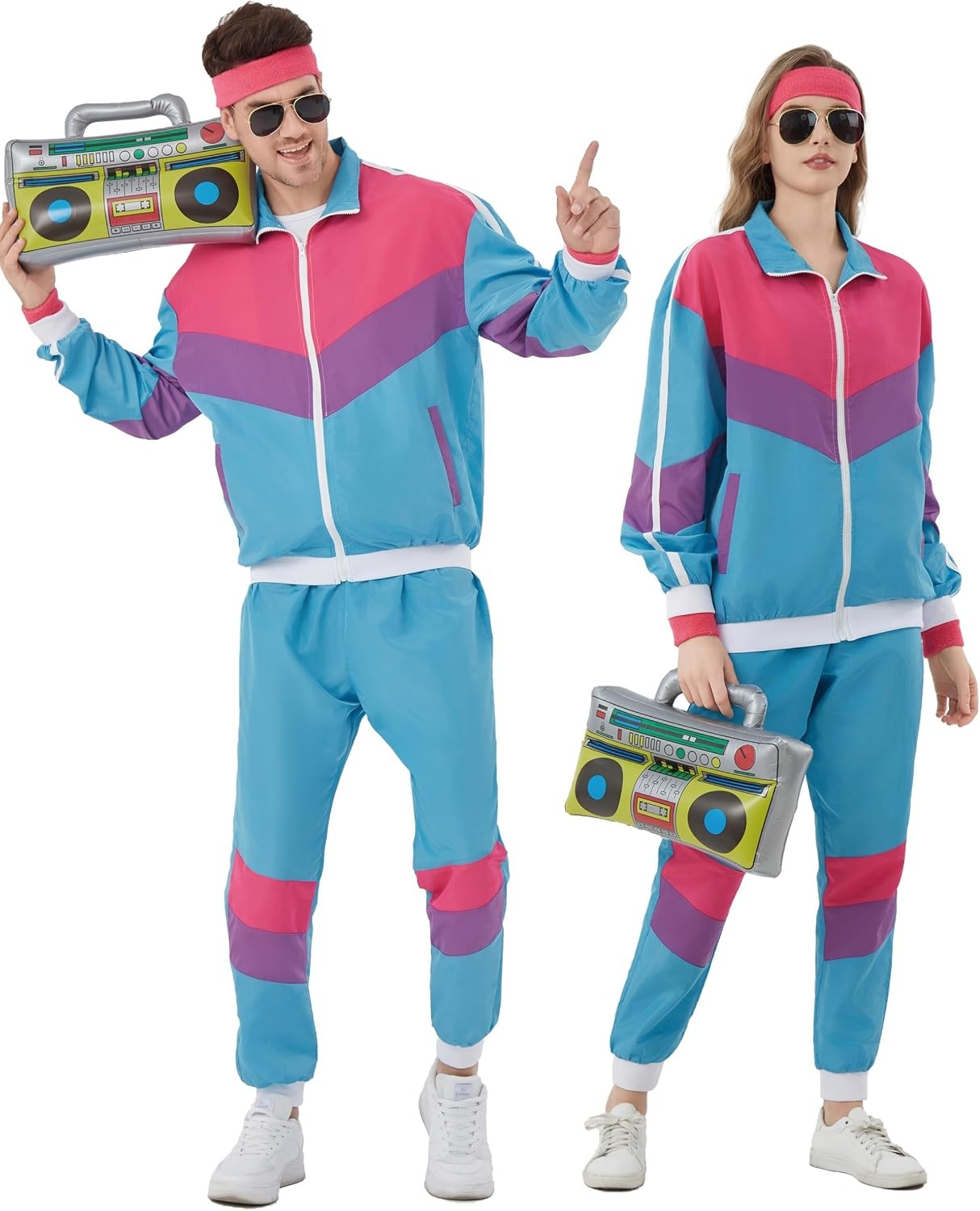 Retro Trainingsanzug 80er/90er Jahre für Motto-Partys - bis zu 38% Rabatt