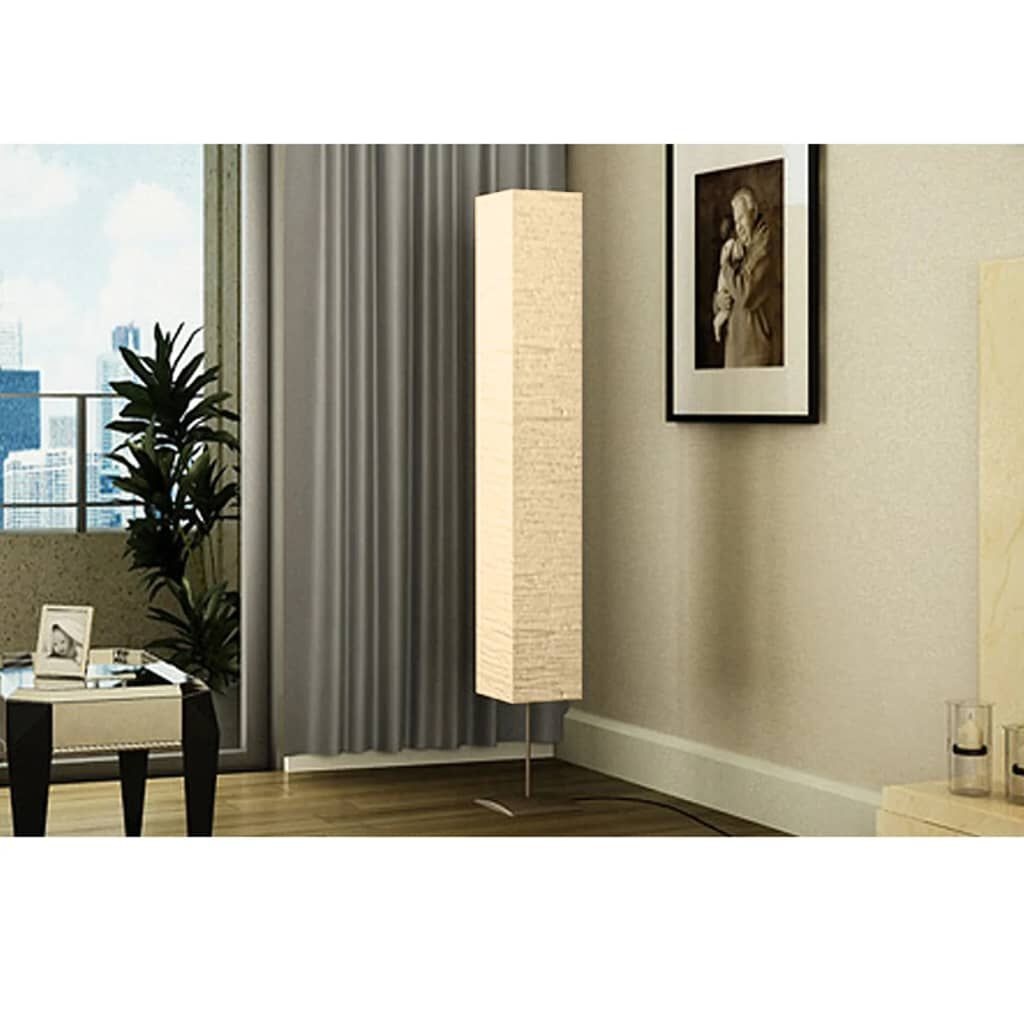 Vidaxl Design Stehlampe aus Reispapier, 170 cm - beige - bis zu 35% Rabatt