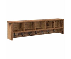 Vidaxl Wandgarderobe mit Ablagen, Altaholzoptik, 100cm - bis zu 45% reduziert