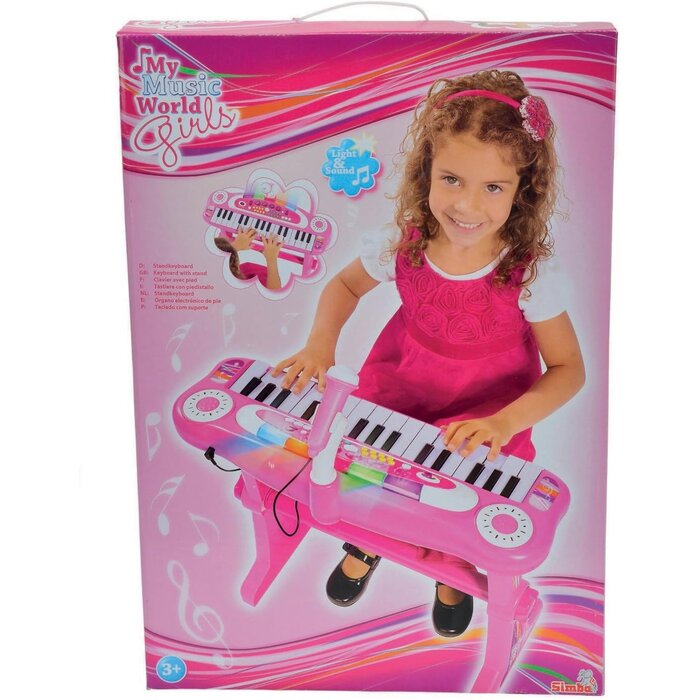 Kinder-Keyboard mit Hocker - Rosa - 31 Tasten - bis zu 40% Rabatt