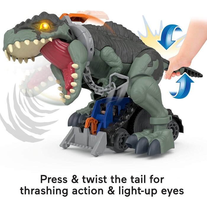 Fisher Price Jurassic World Giga Dinosaurier Figur - 40 cm, Sound & Bewegung - bis zu 41% sparen