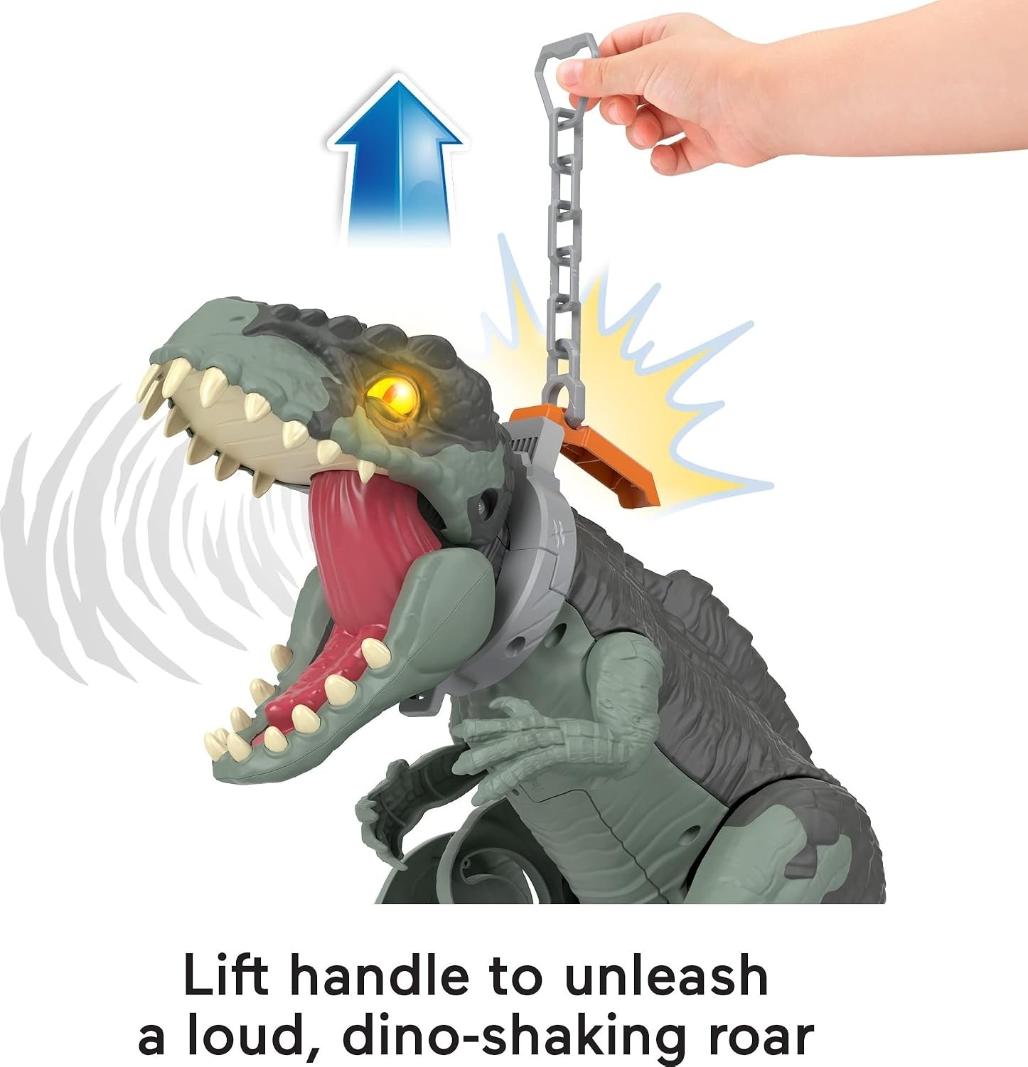 Fisher Price Jurassic World Giga Dinosaurier Figur - 40 cm, Sound & Bewegung - bis zu 41% sparen