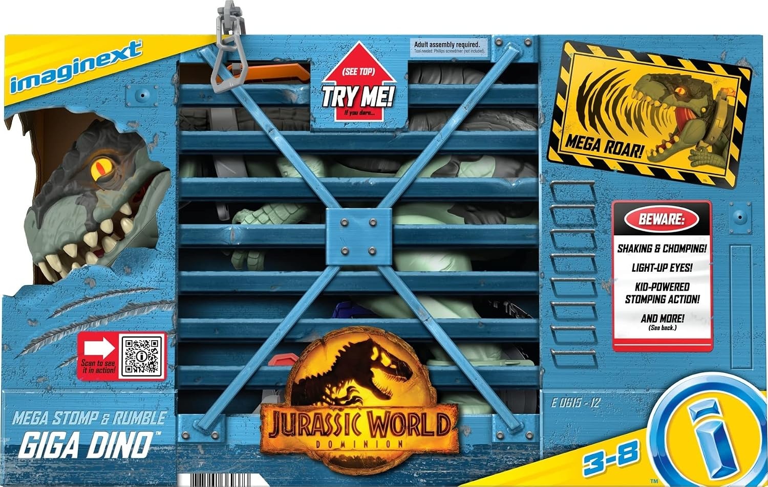 Fisher Price Jurassic World Giga Dinosaurier Figur - 40 cm, Sound & Bewegung - bis zu 41% sparen