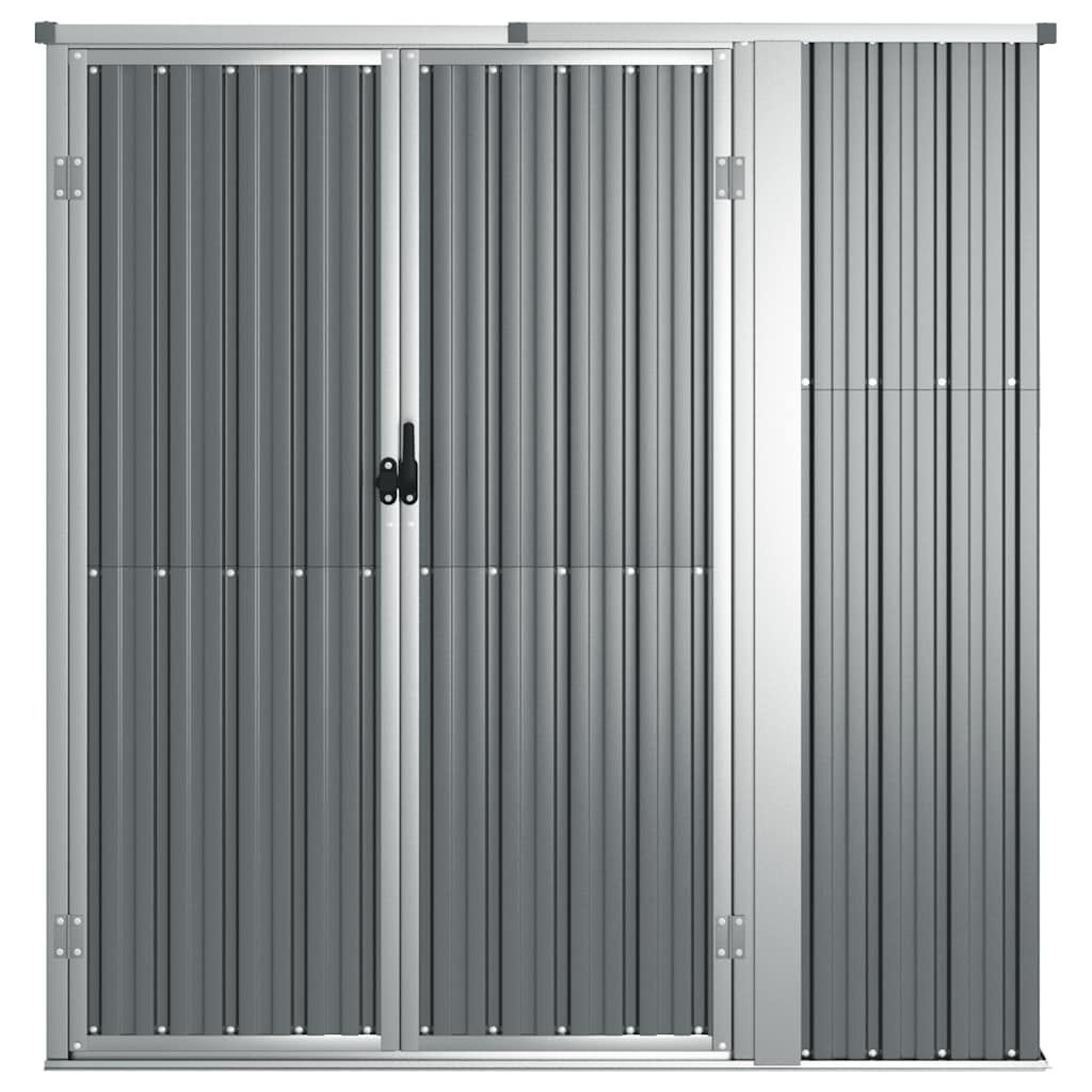 Vidaxl Kompaktes Gerätehaus aus Stahl in Grau - Jetzt bis zu 41% günstiger sichern