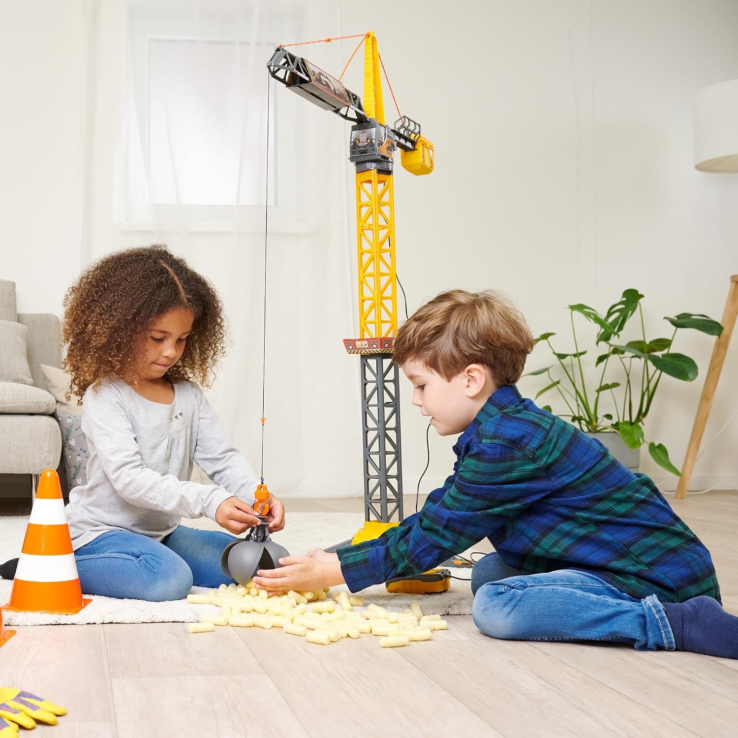 Großer Spielzeug-Baukran 110 cm mit Fernbedienung - bis zu 38% Rabatt