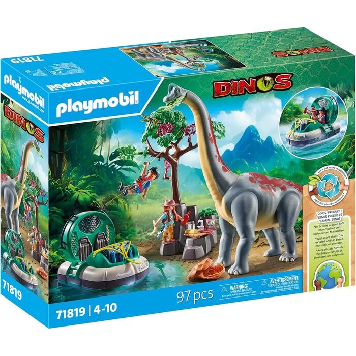 Dinosaurier-Spielset Brachiosaurus mit Hovercraft - bis zu 40% günstiger