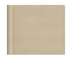 Vidaxl Balkonsichtschutz 90x800 cm Beige - Wetterfest & Robust - bis zu 35% Rabatt
