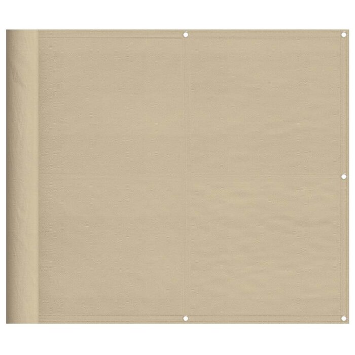 Vidaxl Balkonsichtschutz 90x800 cm Beige - Wetterfest & Robust - bis zu 35% Rabatt