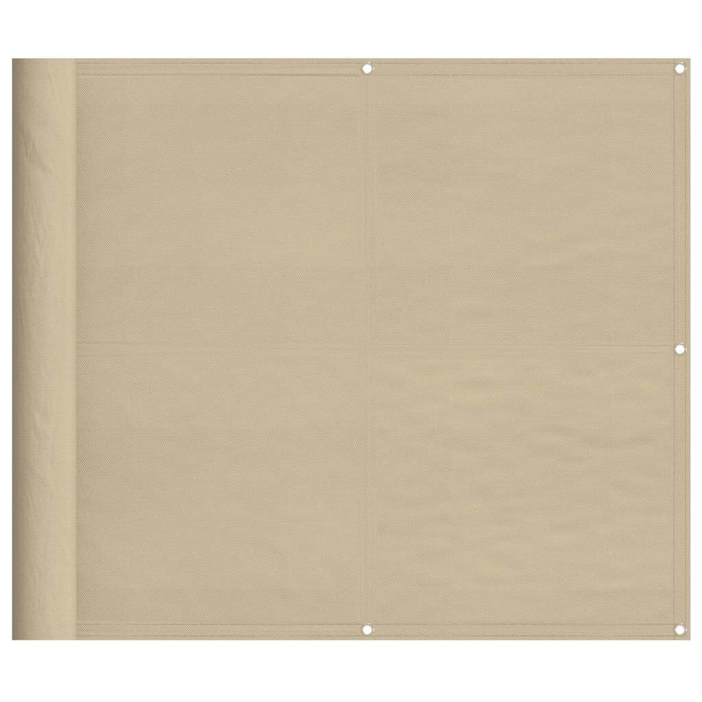 Vidaxl Balkonsichtschutz 90x800 cm Beige - Wetterfest & Robust - bis zu 35% Rabatt