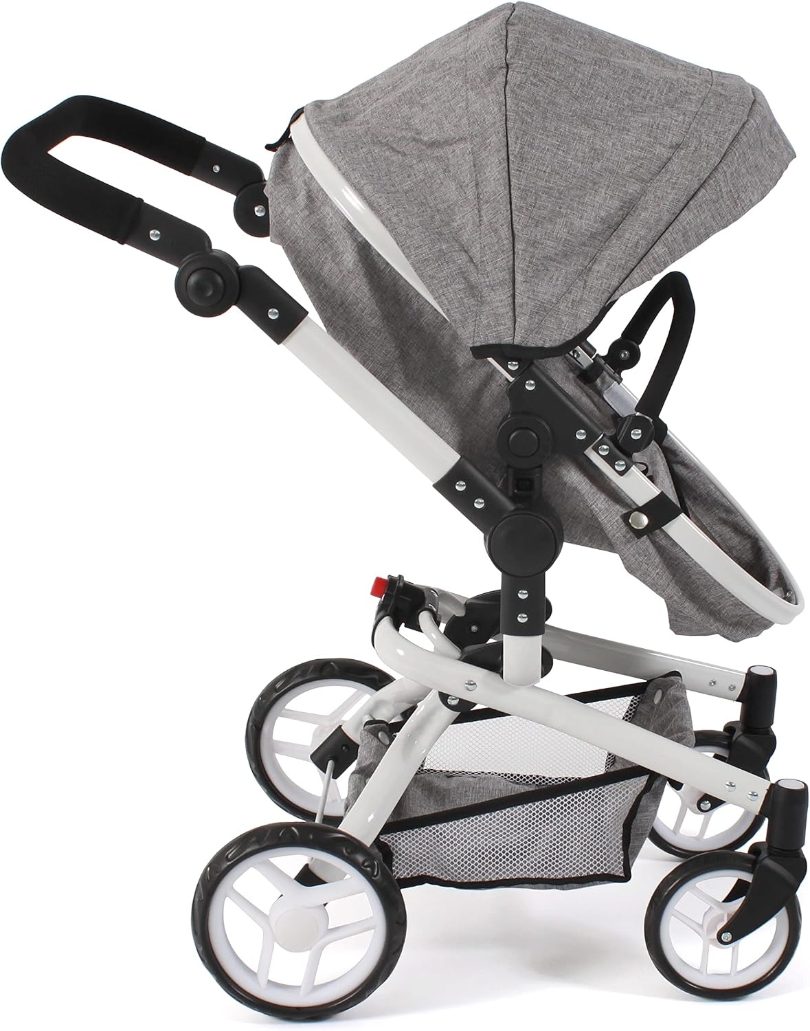 Kombi-Puppenwagen Yolo 2-in-1 in Jeans-Grau - jetzt bis zu 40% günstiger