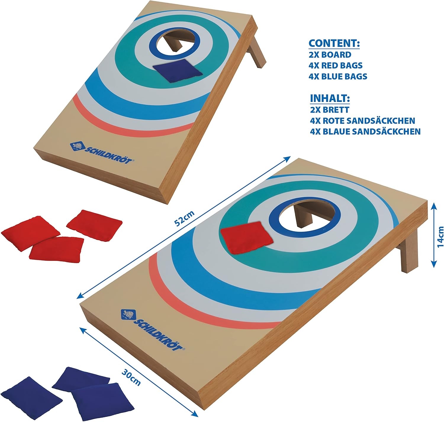 Cornhole Wurfspiel Set für Garten & Urlaub - bis zu 39% Rabatt