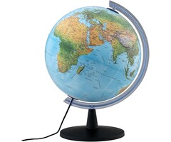 Beleuchteter Weltglobus 40 cm - Politisch & Physisch - bis zu 34% sparen
