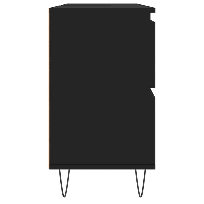 Vidaxl Badezimmerschrank 80x33x60 cm in Schwarz - Jetzt bis zu 41% sparen
